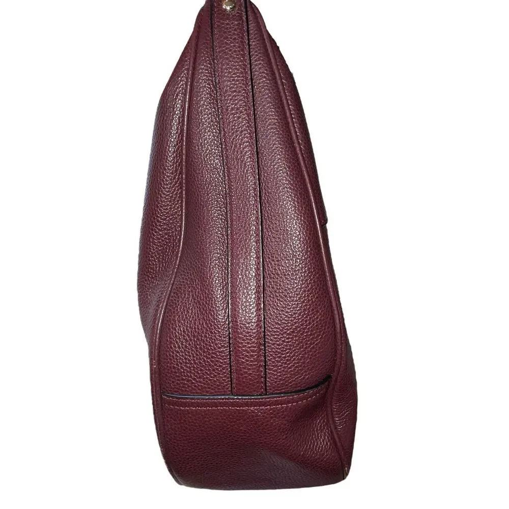 COACH F38259 LEATHER‎ HARLEY HOBO SHOULDER BAG Oxblood Burgundy Color Crossbody